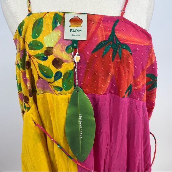 Farm Rio Garden Mix Maxi Wrap Floral Dress NWT - Picture 10 of 17